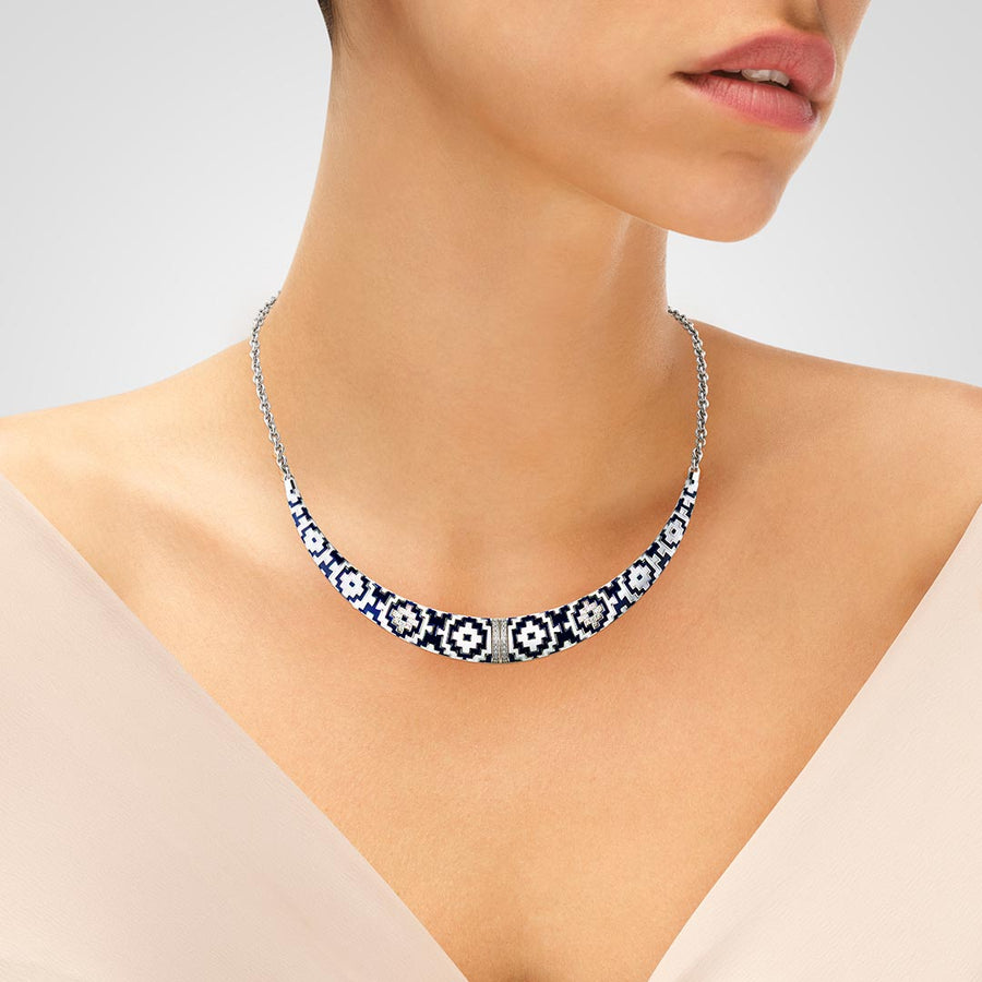 Collier Aztec en argent 925 pour femme UNA STORIA