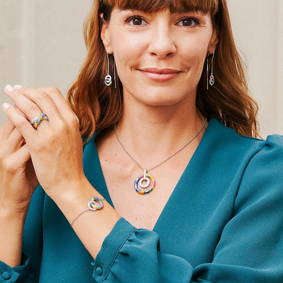 collier câble en argent