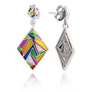 boucles d'oreilles femme en argent pendantes