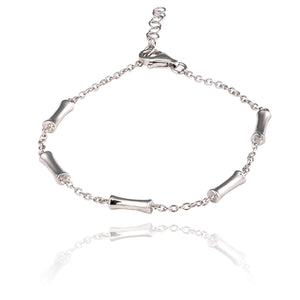 Bracelet en argent 925 rhodié pour femme