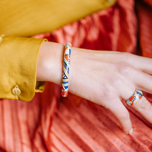 Bijoux colorés en argent massif