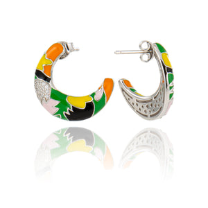 Créoles épaisses en argent pour femme