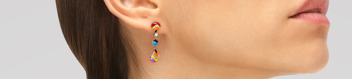 Dare to wear large earrings