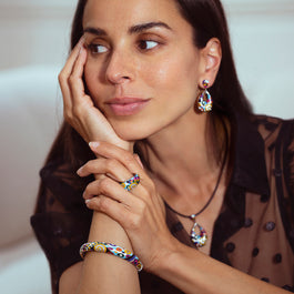 Parure de bijoux en argent Marina