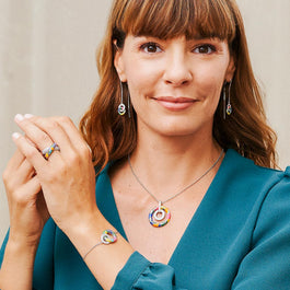 bague en argent croisé