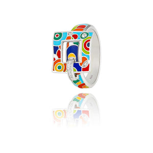 bague en argent massif femme large