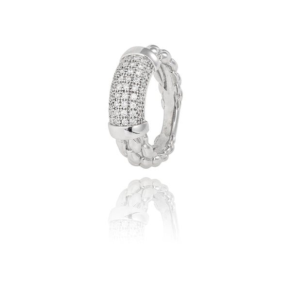 Bague argent et oxydes