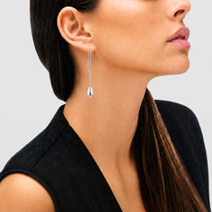 boucles d'oreilles pendantes en argent 925 pour femme