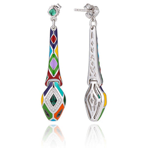 boucles d’oreilles serpent pendantes