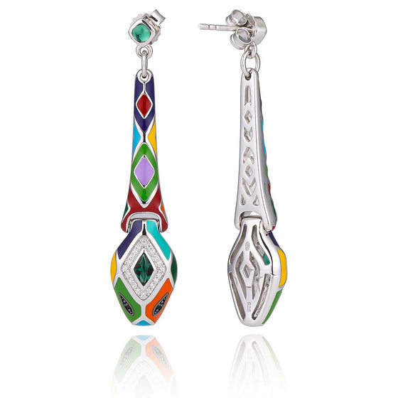 boucles d’oreilles serpent pendantes