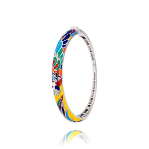 bracelet oiseau exotique en argent