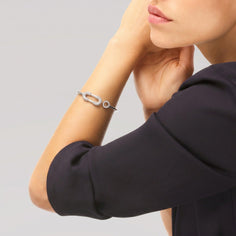 Jonc argent pour femme