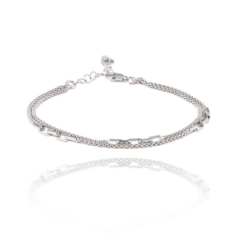 bracelet chaîne en argent