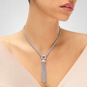 sautoir en argent massif pour femme