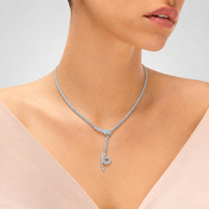 collier argent massif animal serpent