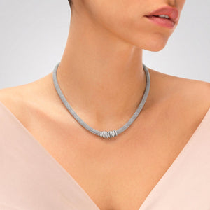 collier à maille boule en argent 925