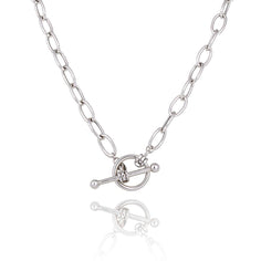 collier long en argent pour femme