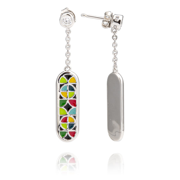 Boucles pendantes en argent