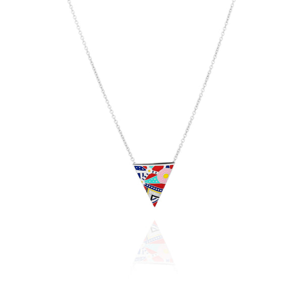 Collier afrique argent triangle pour femmes