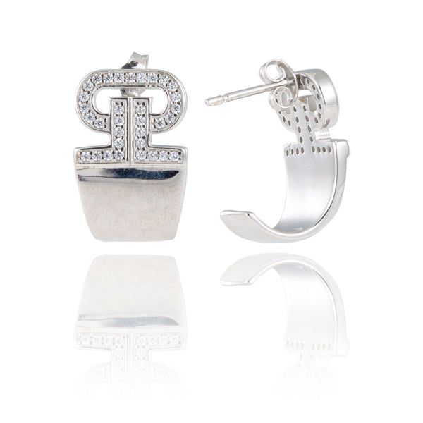 Boucles d'oreilles argent massif