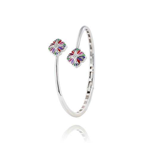 Jonc ouvert en argent massif