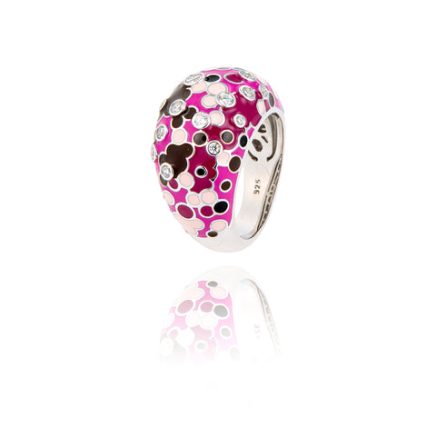 bague jaipur rose en argent