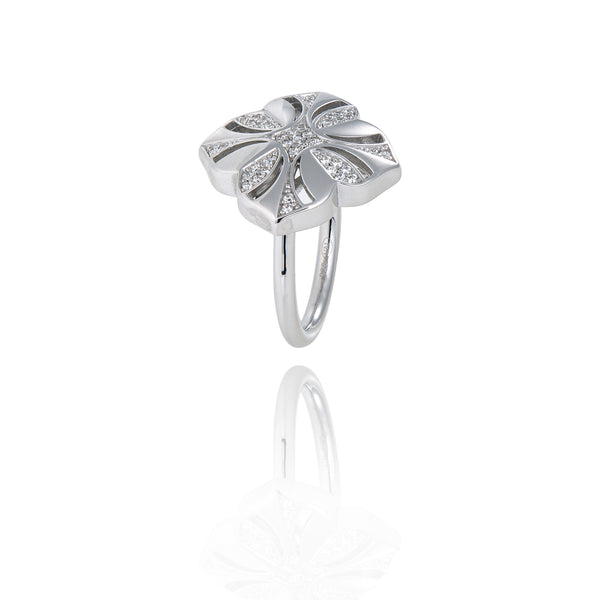 bague fleur de lys en argent