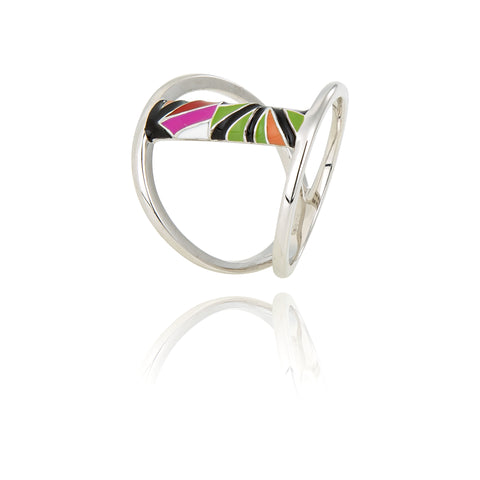 Promotion bague barrette en argent