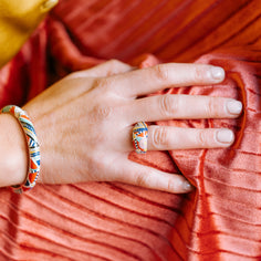 bague Afrique multicolore