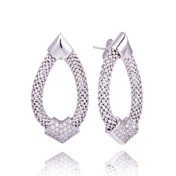 boucles d'oreilles argent massif