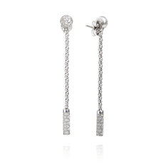 Aube silver earrings