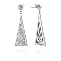 boucles d'oreilles triangle originales