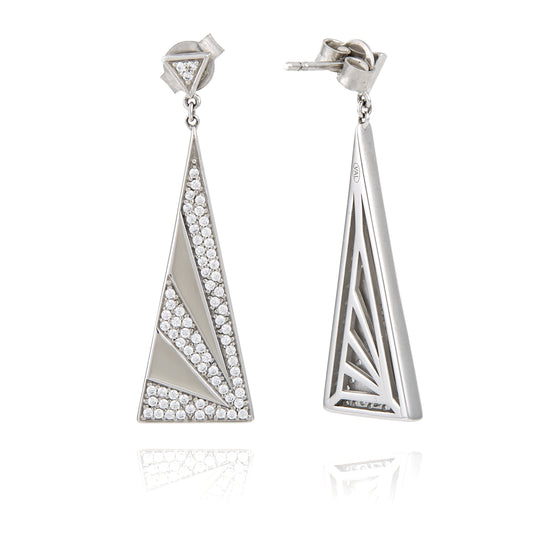 boucles d'oreilles triangle originales