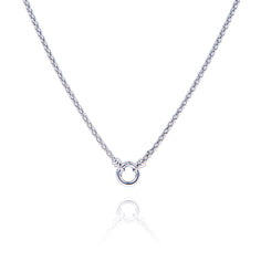 Silver necklace Buoy 59 cm
