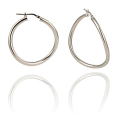 Nazaré silver hoop earrings 30 mm