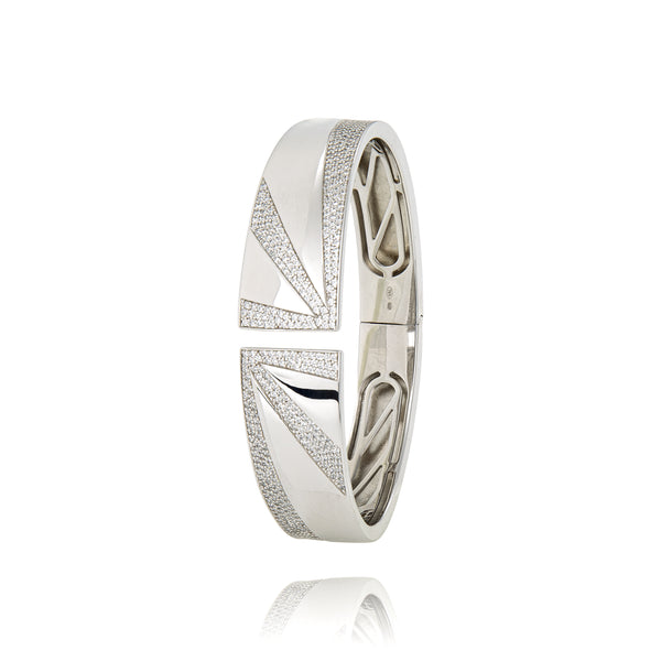 Boréales silver bangle