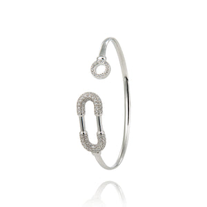 Jonc argent pour femme