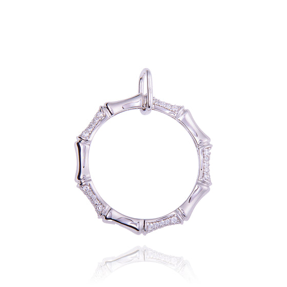 Pendentif rond en argent