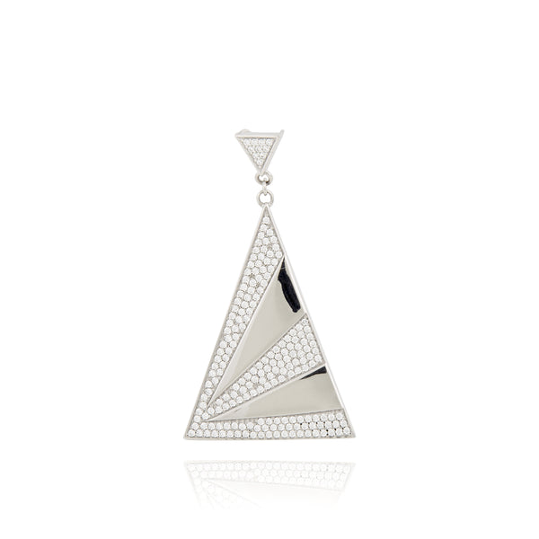 pendentif argent massif boréales triangle