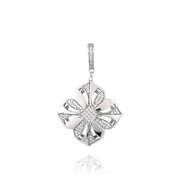 pendentif fleur de lys argent