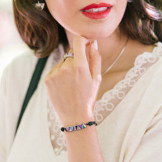 Moderna cord silver bracelet